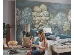 Erismann Fototapete French Forest 400 cm x 270 cm Blau