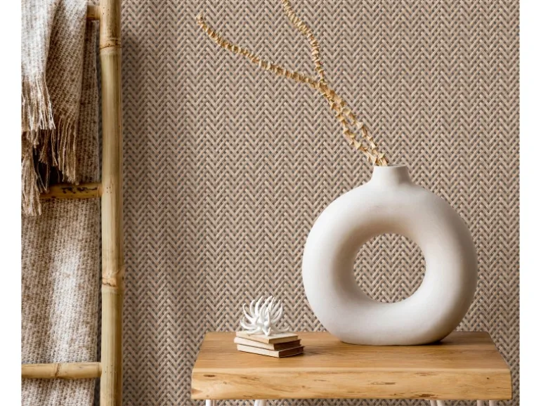 Erismann Vliestapete Code Nature Rattan-Optik Beige FSC®