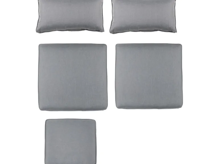 (Ersatz-)Kissenhüllen-Set für Hopevale Sofa-Lounge-Set Grau 5-teilig