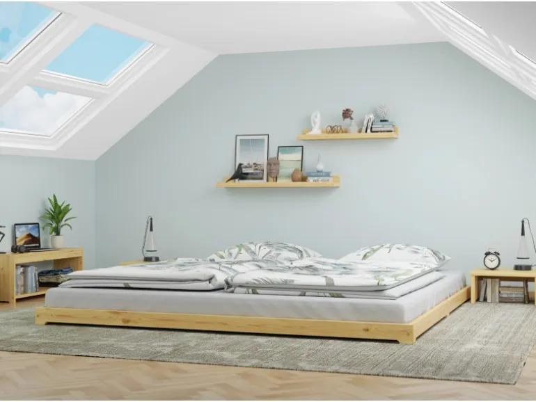 Erst-Holz Echtholzbett Futonbett Doppelbett 180 x 200 Kiefer Modell 47 ohne Zubehör