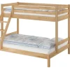 Erst-Holz Etagenbett Holzbett 3er-Bett Buche Massiv 90 + 140 x 200 cm Modell 14 ohne Zubehör