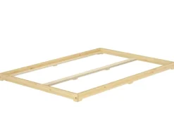 Erst-Holz Futonbett Massivholz Extra Niedrig Kiefer Massivholz 140 x 200 Rollrost inkl.