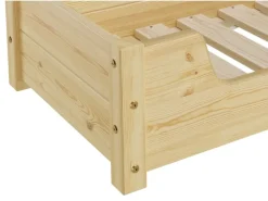 Erst-Holz Hundebett für Große Hunde 100 x 60 cm Kiefer Tierbett Rollrost inkl.