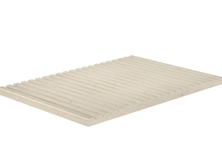 Erst-Holz Niederflurbett Metallfrei 140 x 200 Futon Lattenrost Fichte Modell 97 ohne Zubehör