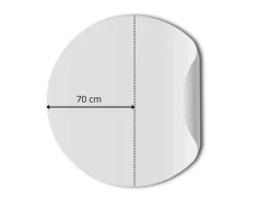 ESTAhome Selbstklebende Runde Tapete Safari-Muster Schwarz-Weiß Ø 140 cm 159004