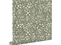 ESTAhome Tapete Blumen Grün 50 x 900 cm