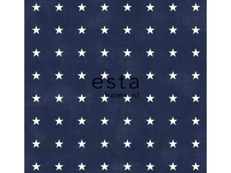 ESTAhome Tapete Sterne Marineblau 53 cm x 10,05 m 136461