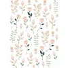 ESTAhome Wandtattoo Blumen Weiß Rosa und Grün 47,5 cm x 66 cm 156114