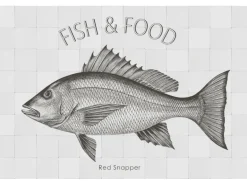 ESTAhome Wandtattoo Fisch Schwarz 145 x 97 cm 159033