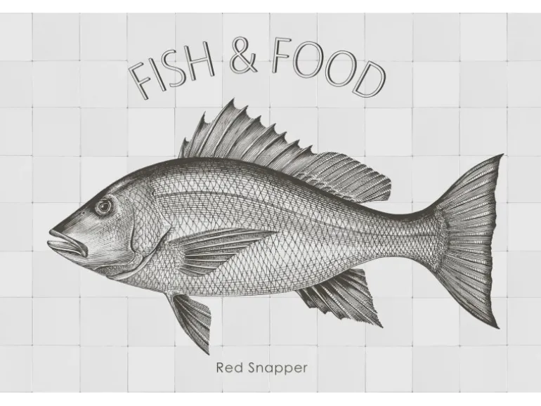 ESTAhome Wandtattoo Fisch Schwarz 145 x 97 cm 159033