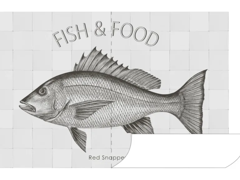 ESTAhome Wandtattoo Fisch Schwarz 145 x 97 cm 159033
