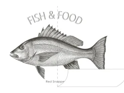 ESTAhome Wandtattoo Fisch Schwarz 145 x 97 cm 159043