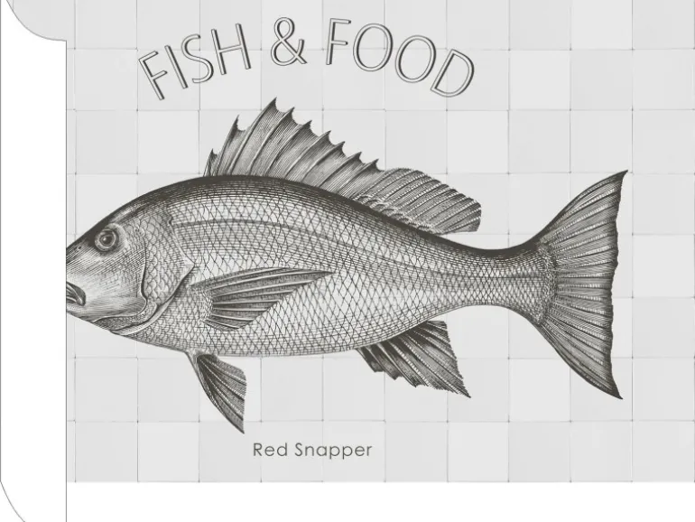 ESTAhome Wandtattoo Fisch Schwarz 70 x 46,5 cm 159036