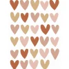 ESTAhome Wandtattoo Herzchen Terrakotta Rosa und Beige 47,5 cm x 66 cm 156112