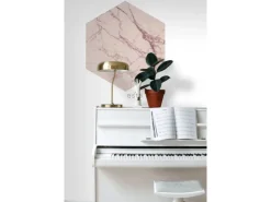 ESTAhome Wandtattoo Marmor-Optik Graurosa 70 x 81 cm 159003