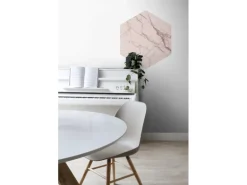 ESTAhome Wandtattoo Marmor-Optik Graurosa 70 x 81 cm 159003