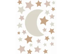 ESTAhome Wandtattoo Sternenhimmel Sandbraun und Terrakotta 47,5 cm x 66 cm 156110