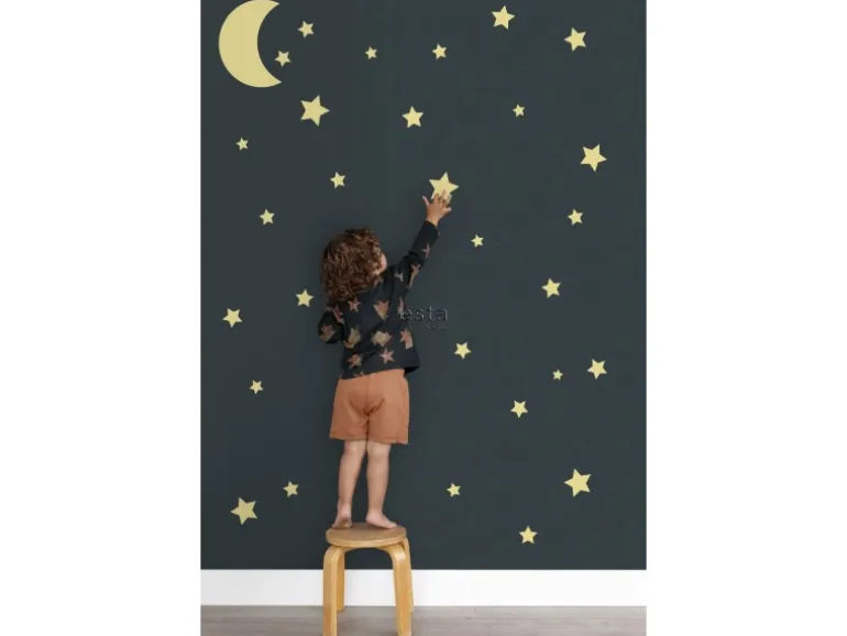 ESTAhome Wandtattoo Sternenhimmel Gelb 47,5 cm x 66 cm 156111