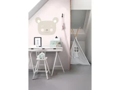 ESTAhome Wandtattoo Tierköpfe Beige 70 x 55 cm 158972