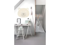 ESTAhome Wandtattoo Tierköpfe Beige 70 x 62 cm 158971