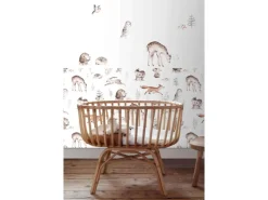 ESTAhome Wandtattoo Waldtiere Braun 33 cm x 47,5 cm 156115