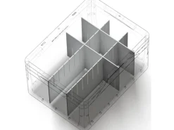 Eurobox-System Abtrenner 55,4 x 26 cm Weiß