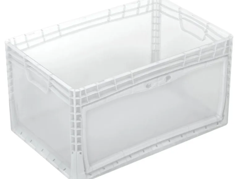 Eurobox-System Box Flap Side 60 x 40 x 32 cm Transparent