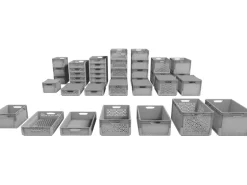 Eurobox-System Box Vollwand 22 cm x 40 cm x 60 cm Grau