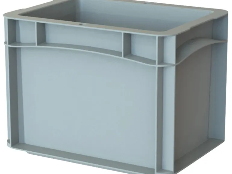 Eurobox-System Box Vollwand 30 x 20 x 22 cm Grau