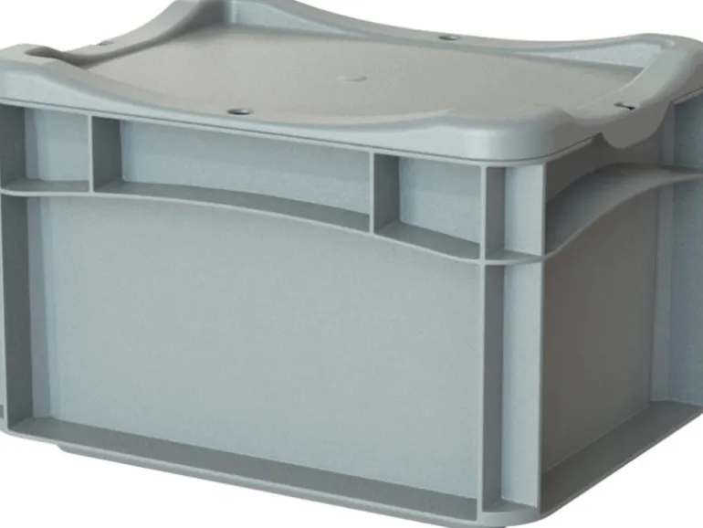 Eurobox-System Box Vollwand 30 x 20 x 22 cm Grau