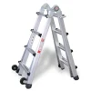 Euroline Premium 31621 Vario-Klappleiter mit Rollen 4x4 Sprossen