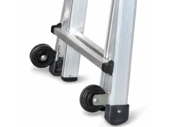 Euroline Premium 31621 Vario-Klappleiter mit Rollen 4x4 Sprossen