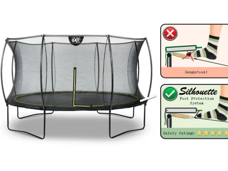 EXIT Silhouette Trampolin D366cm - schwarz