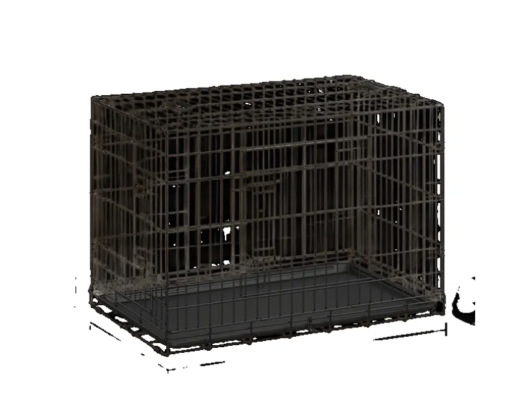 Feandrea Hundekäfig 92,5 cm x 57,5 cm x 64 cm Schwarz