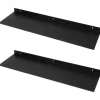 FIFITARA Wandregal 60cm 2er Set Aus Stahl Schwarz Pulverbeschichtet Schweberegal Wandboard Bücherregal Metallregal Mit Dübeln Und Schrauben