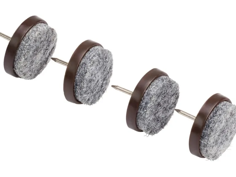 Filzgleiter mit Stift Ø 28 mm 16 Stück Schwarz