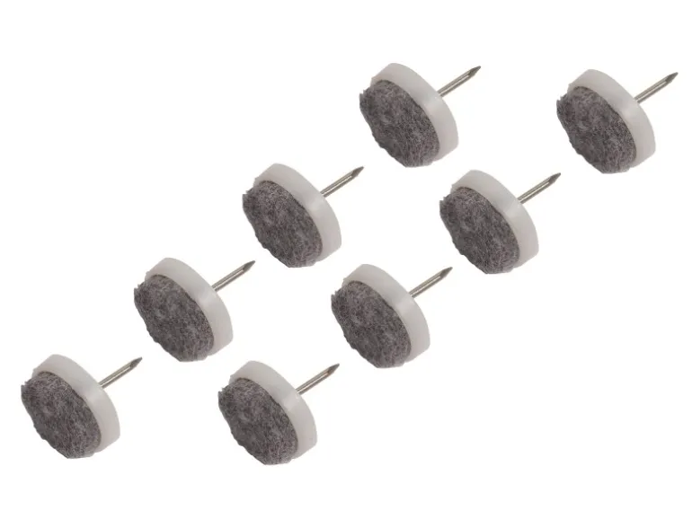 Filzgleiter mit Stift Ø 20 mm 8 Stück Weiß