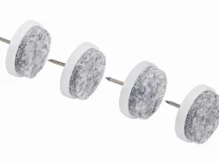 Filzgleiter mit Stift Ø 28 mm 16 Stück Weiß