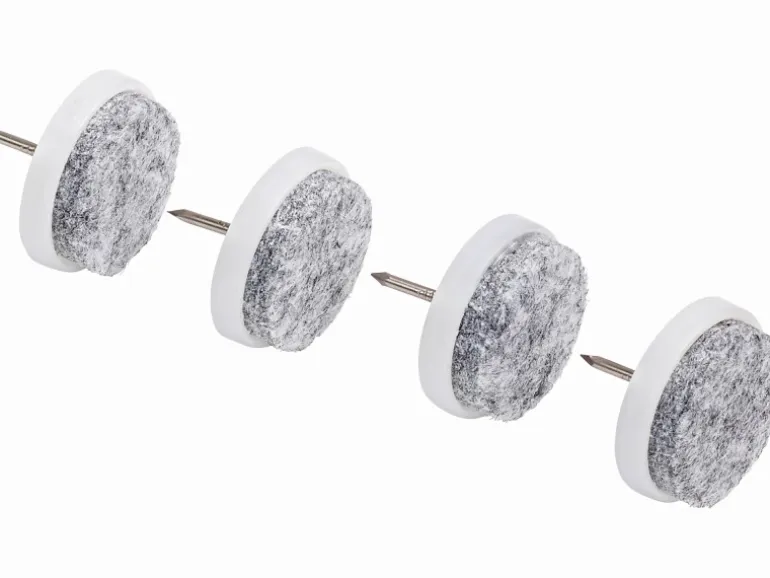 Filzgleiter mit Stift Ø 28 mm 16 Stück Weiß