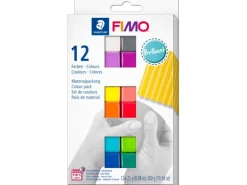 Fimo® ofenhärtende Modelliermasse soft Brilliant-Farben Bunt 12 Farben