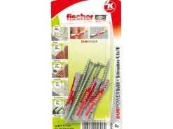 Fischer Duopower 6 x 50 S K Dübel mit Schraube je 4 Stück