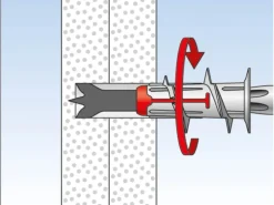 Fischer Gipskartondübel Duoblade K 10 Stück