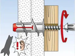 Fischer Gipskartondübel Duoblade K 10 Stück