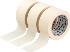 Flachkrepp Klebeband-Set Beige 3 x 50 m x 50 mm