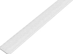 Flachstange Selbstklebend Alu Edelstahldesign Hell 15 mm x 2 mm x 1000 mm
