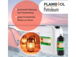 Flambiol Petroleum Heizöl in Flaschen 30 x 1l