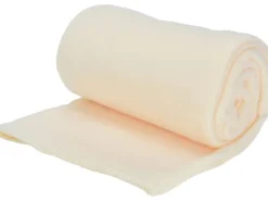Fleece-Decke 125 cm x 150 cm Weiß