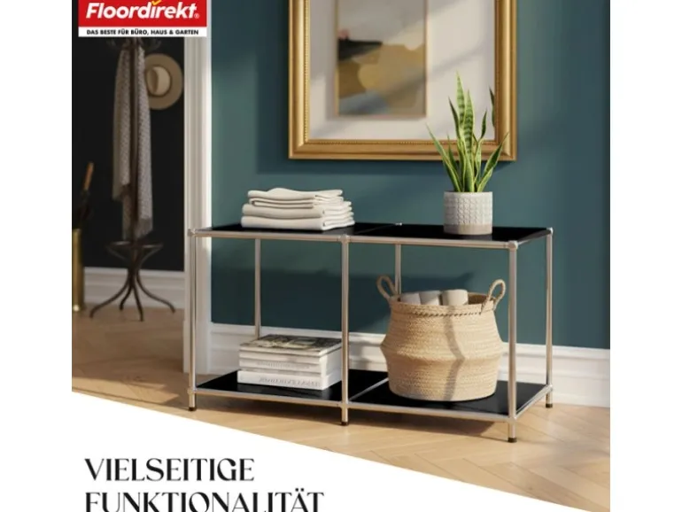 Floordirekt Metallregal Concept Epure MK-016 Sideboard 78 x 40 x 46 cm Schwarz