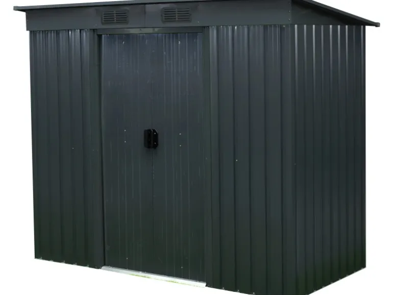 Floraworld Metall-Gerätehaus Anthrazit 2,69 m²