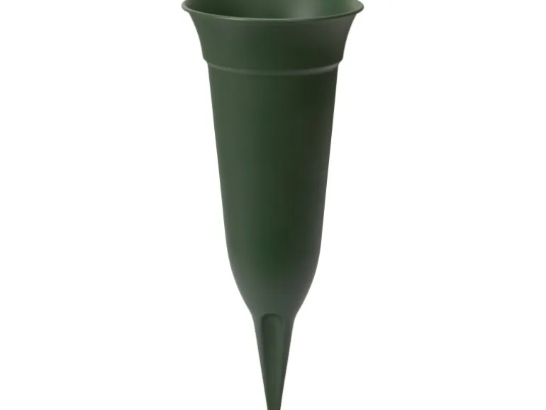 Florus Grabvase 32 cm grün